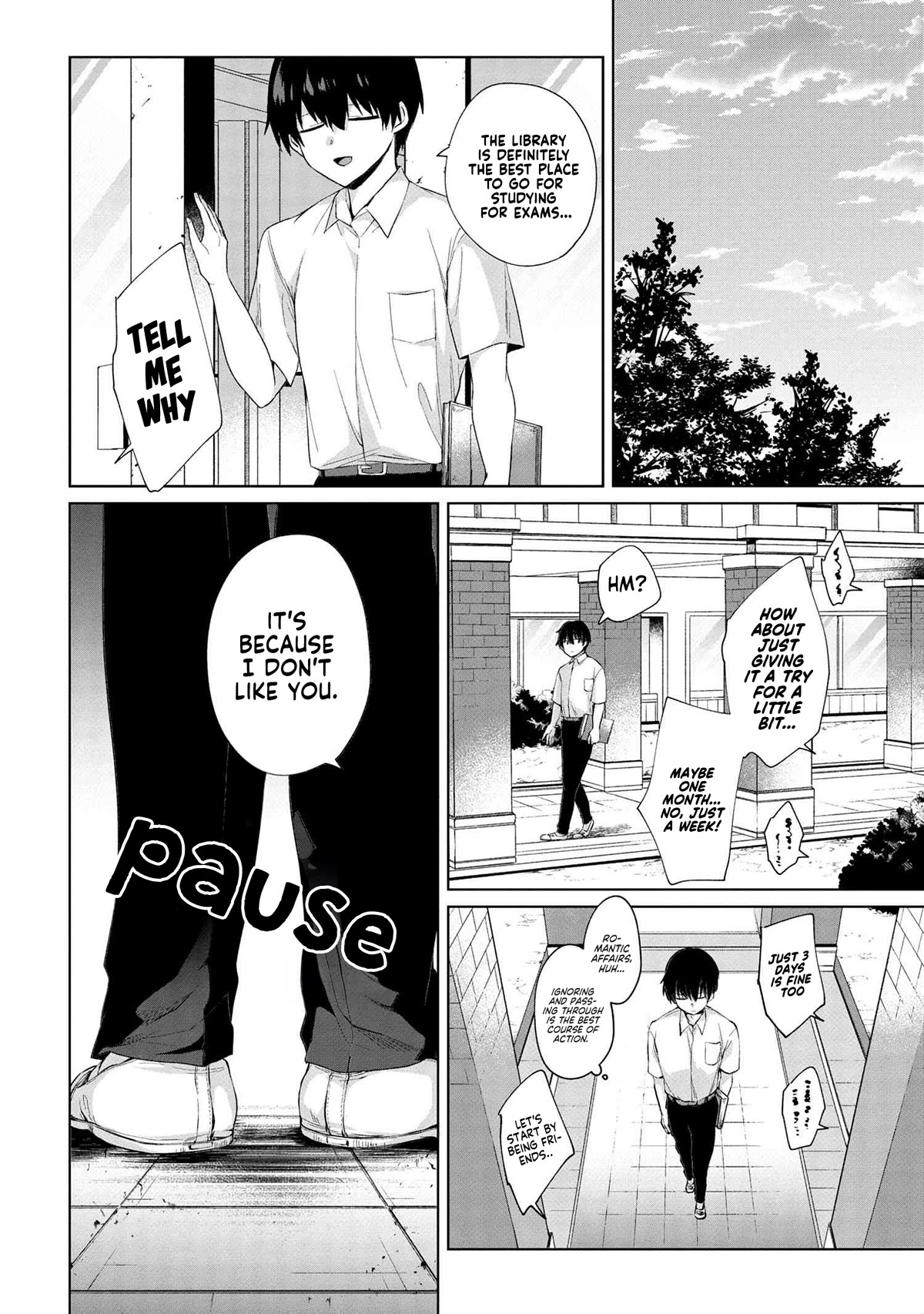 About that time I didn't want to have a matchmaking interview, so I set some impossible conditions and then my classmate showed up Chapter 7 page 12 - Chapter 7: "Takasegawa" Yuzuru and Yukishiro Alisa (2)