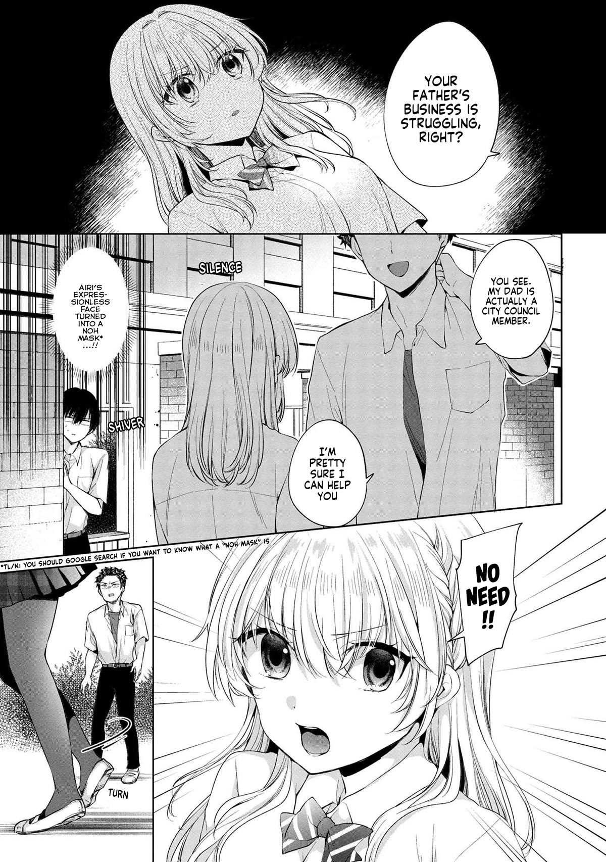 About that time I didn't want to have a matchmaking interview, so I set some impossible conditions and then my classmate showed up Chapter 7 page 15 - Chapter 7: "Takasegawa" Yuzuru and Yukishiro Alisa (2)
