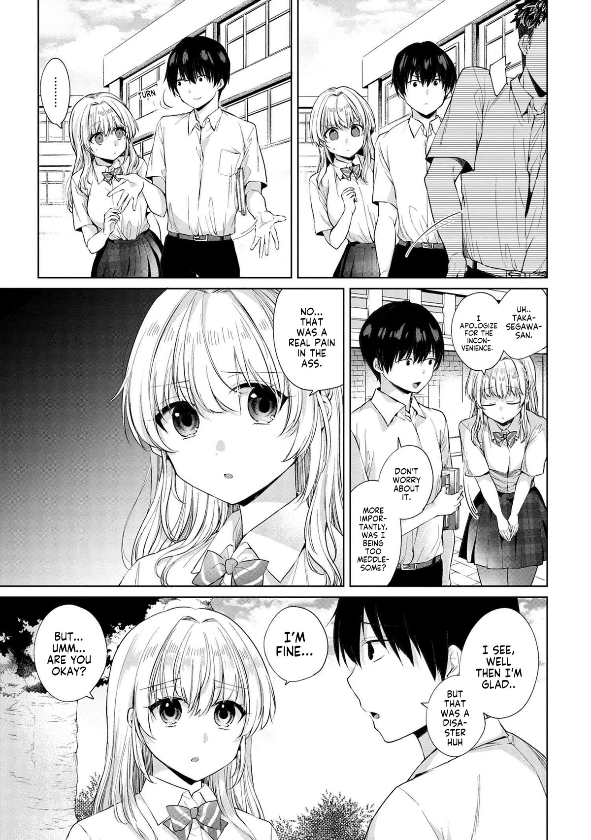 About that time I didn't want to have a matchmaking interview, so I set some impossible conditions and then my classmate showed up Chapter 7 page 19 - Chapter 7: "Takasegawa" Yuzuru and Yukishiro Alisa (2)