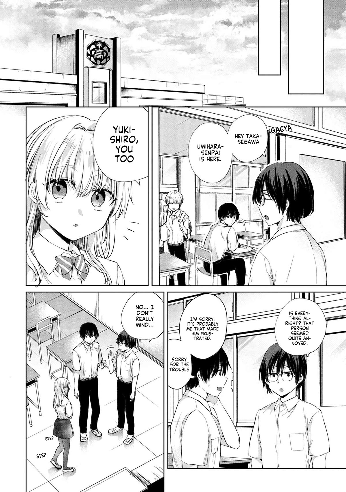 About that time I didn't want to have a matchmaking interview, so I set some impossible conditions and then my classmate showed up Chapter 7 page 22 - Chapter 7: "Takasegawa" Yuzuru and Yukishiro Alisa (2)