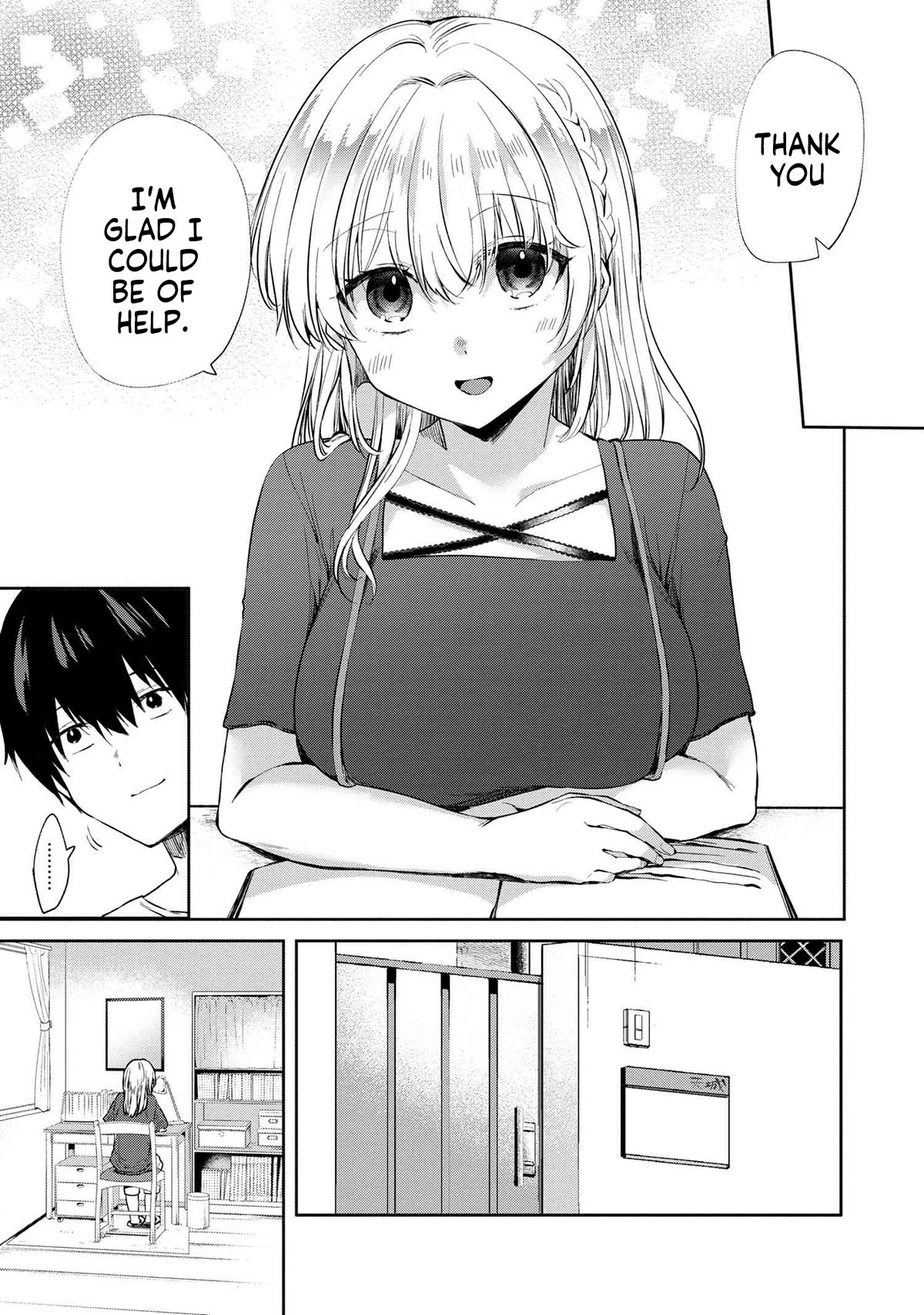 About that time I didn't want to have a matchmaking interview, so I set some impossible conditions and then my classmate showed up Chapter 8.1 page 12 - Chapter 8.1: "Takasegawa" Yuzuru and Yukishiro Alisa (3) - Part 1