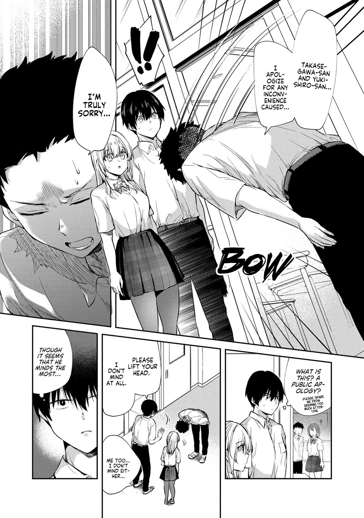 About that time I didn't want to have a matchmaking interview, so I set some impossible conditions and then my classmate showed up Chapter 8.1 page 3 - Chapter 8.1: "Takasegawa" Yuzuru and Yukishiro Alisa (3) - Part 1