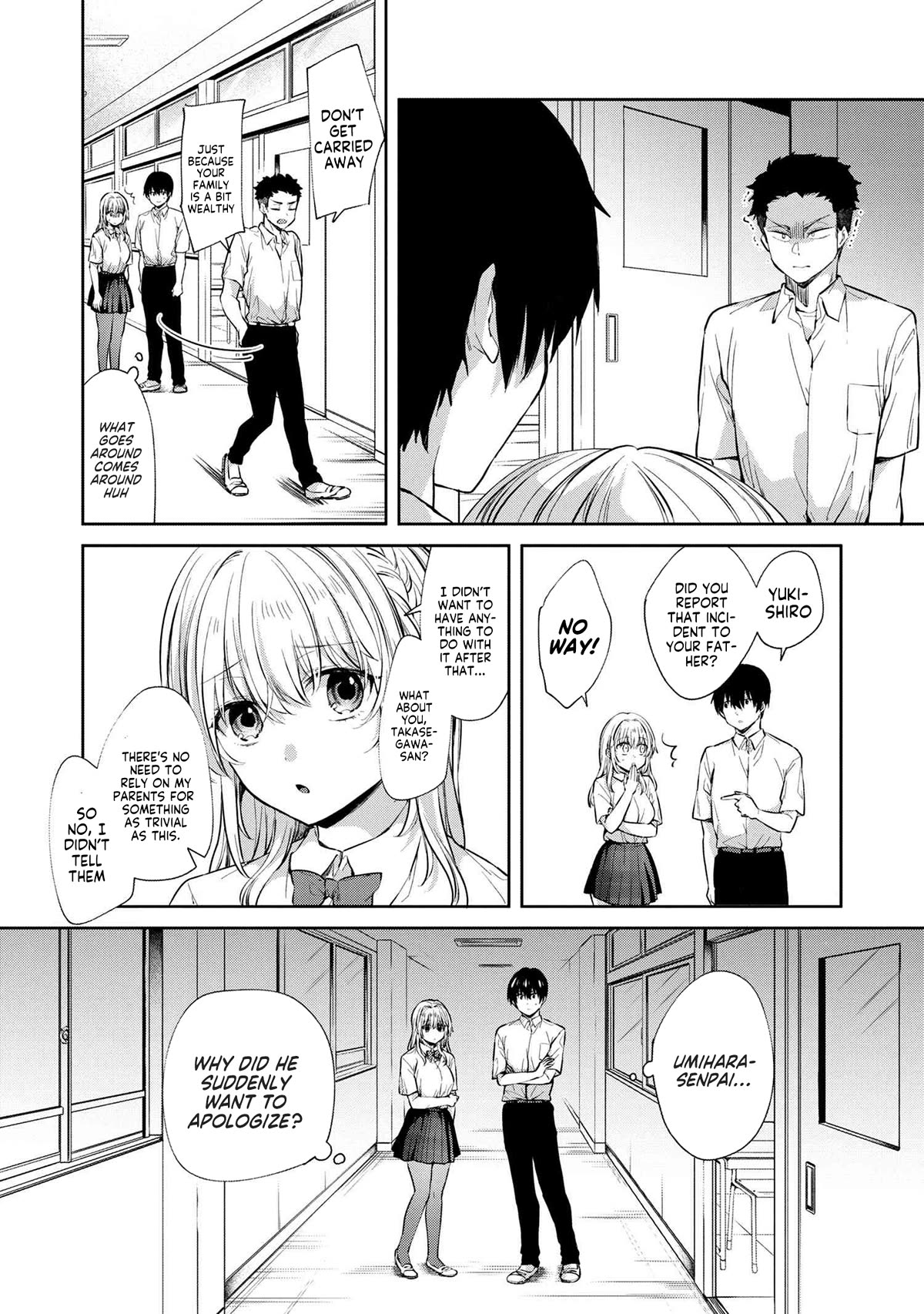 About that time I didn't want to have a matchmaking interview, so I set some impossible conditions and then my classmate showed up Chapter 8.1 page 4 - Chapter 8.1: "Takasegawa" Yuzuru and Yukishiro Alisa (3) - Part 1