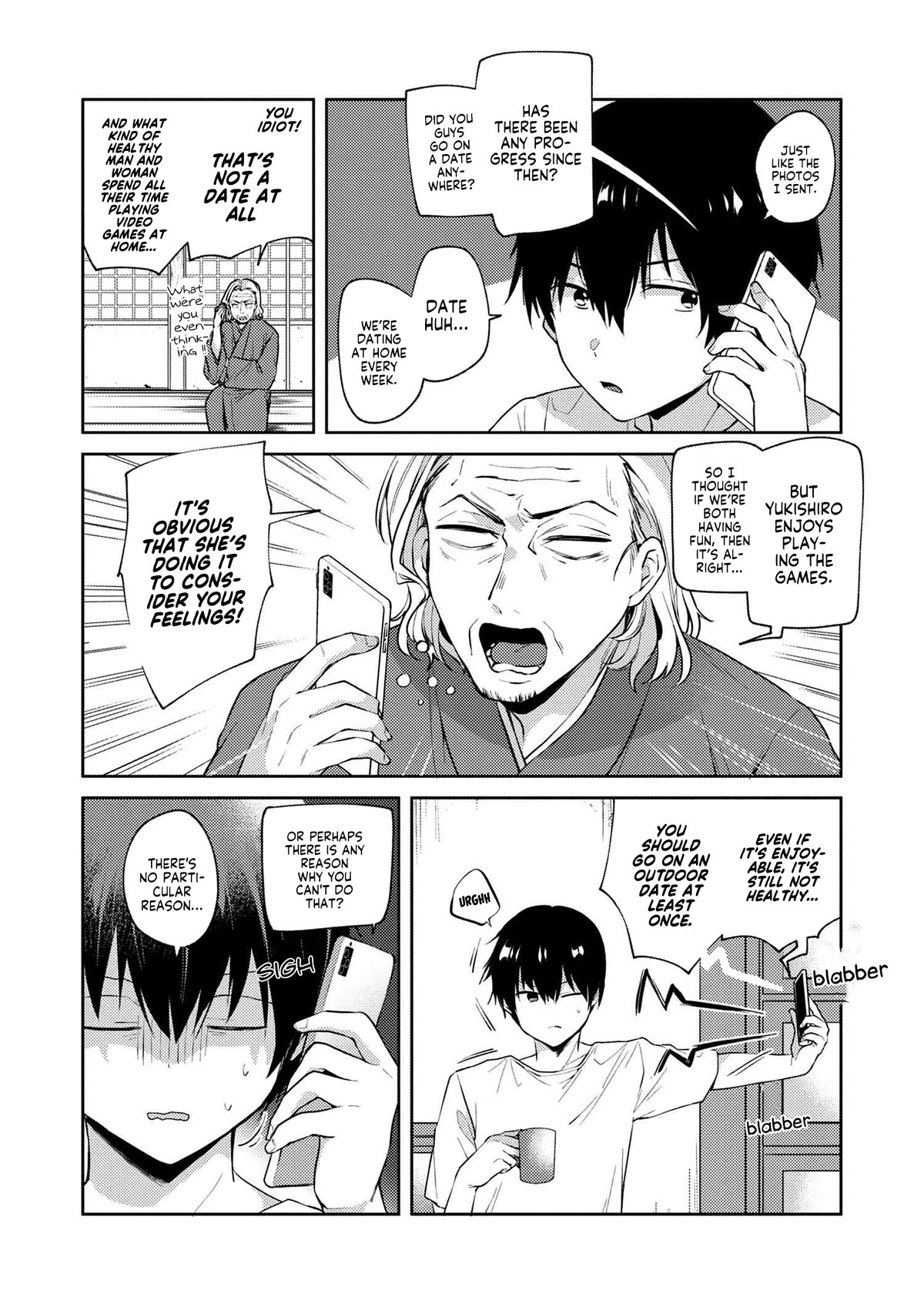 About that time I didn't want to have a matchmaking interview, so I set some impossible conditions and then my classmate showed up Chapter 8.2 page 12 - Chapter 8.2: "Takasegawa" Yuzuru and Yukishiro Arisa (3) - Part 2