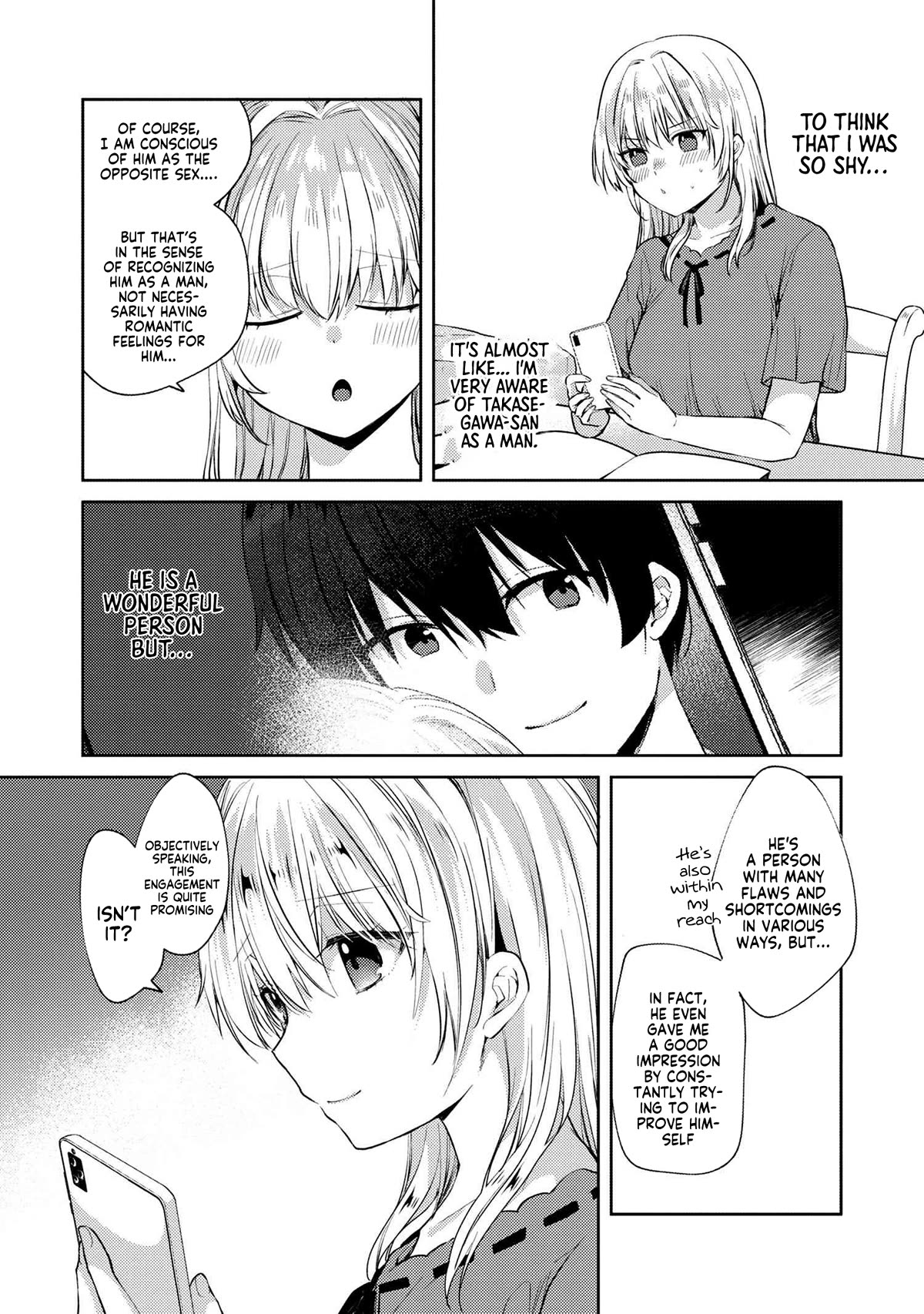 About that time I didn't want to have a matchmaking interview, so I set some impossible conditions and then my classmate showed up Chapter 8.2 page 3 - Chapter 8.2: "Takasegawa" Yuzuru and Yukishiro Arisa (3) - Part 2