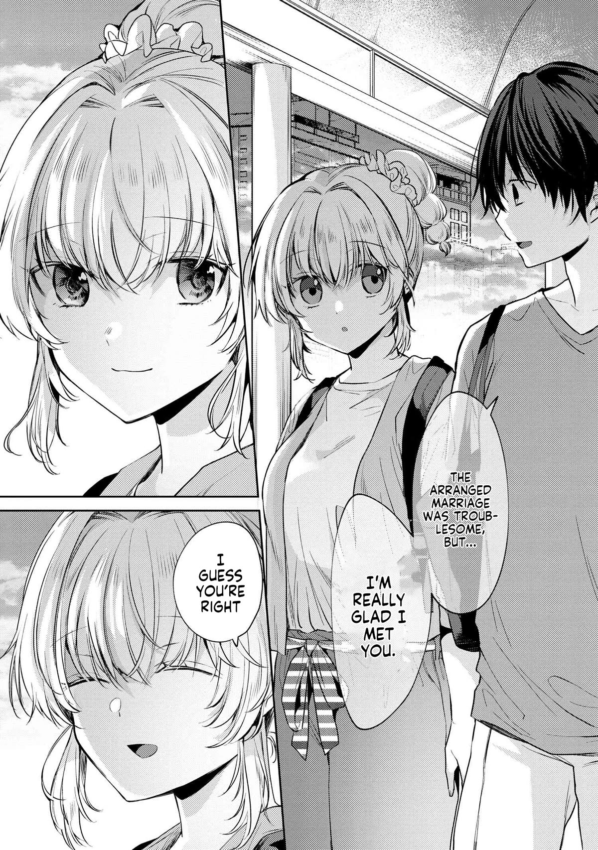About that time I didn't want to have a matchmaking interview, so I set some impossible conditions and then my classmate showed up Chapter 9.2 page 11 - Chapter 9.2: The first date with my 'fiancée' - Part 2