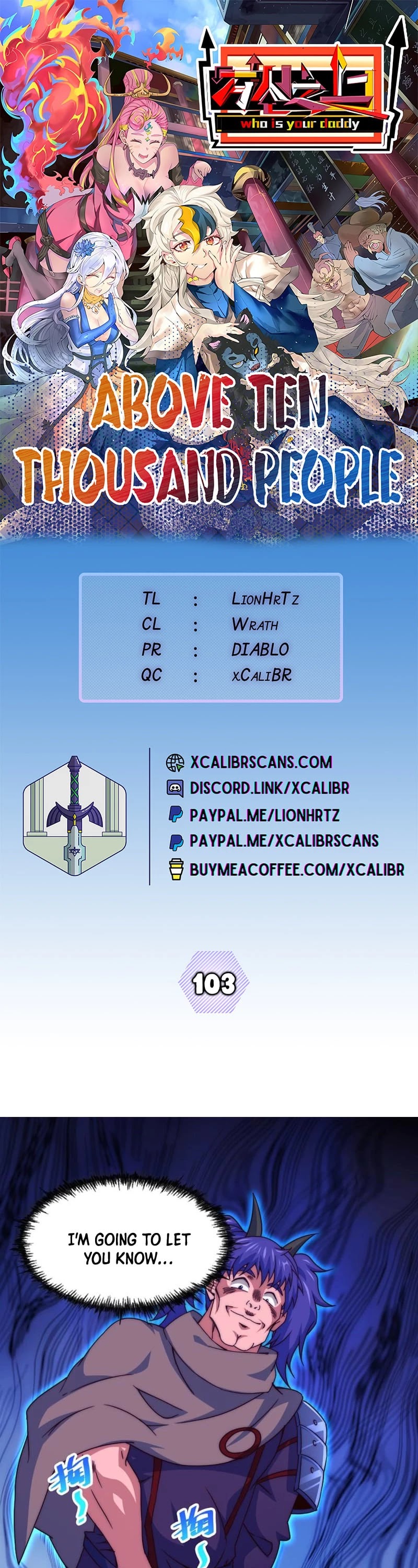 Above Ten Thousand People Chapter 103 page 1 - Chapter 103