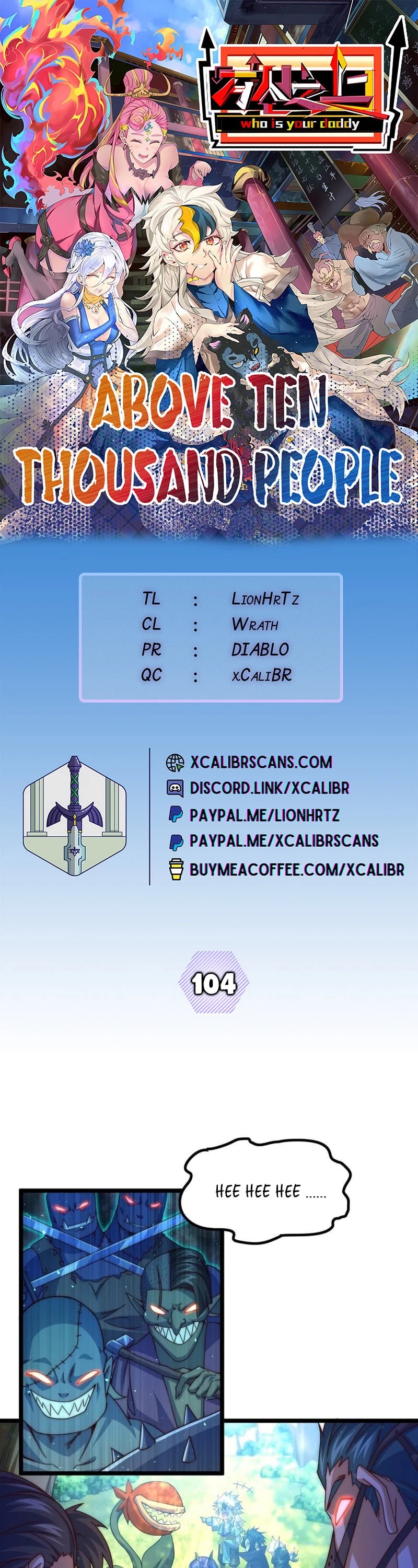 Above Ten Thousand People Chapter 104 page 1 - Chapter 104