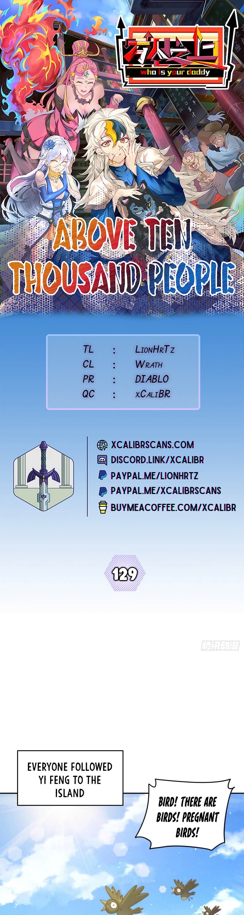 Above Ten Thousand People Chapter 129 page 1 - Chapter 129