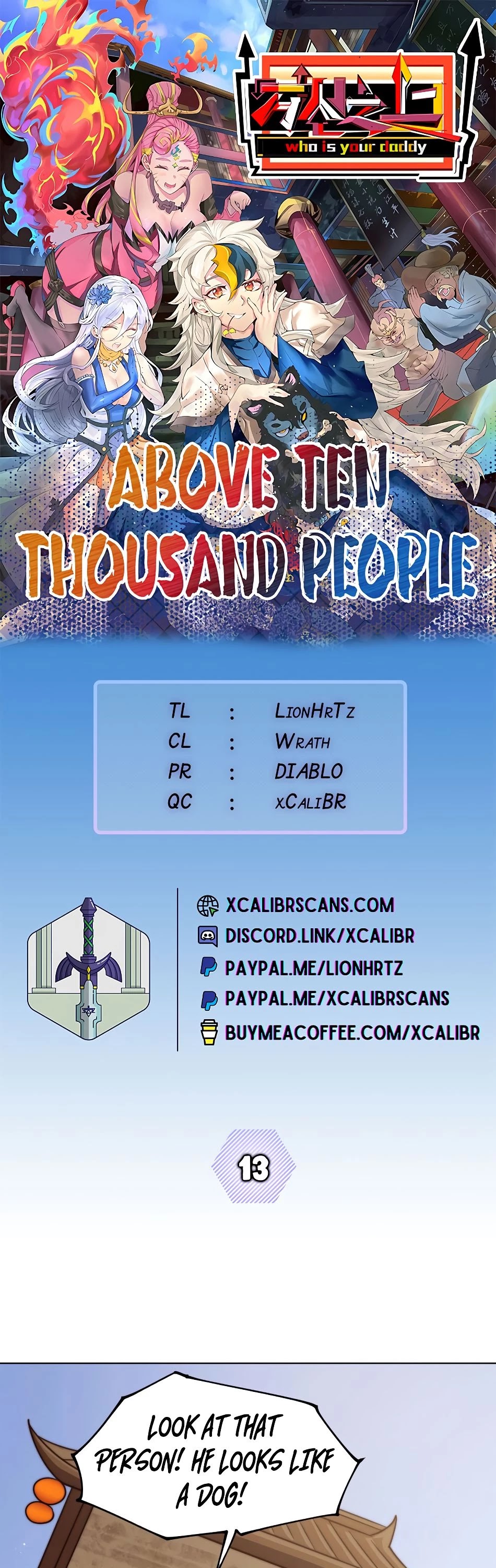 Above Ten Thousand People Chapter 13 page 1 - Chapter 13