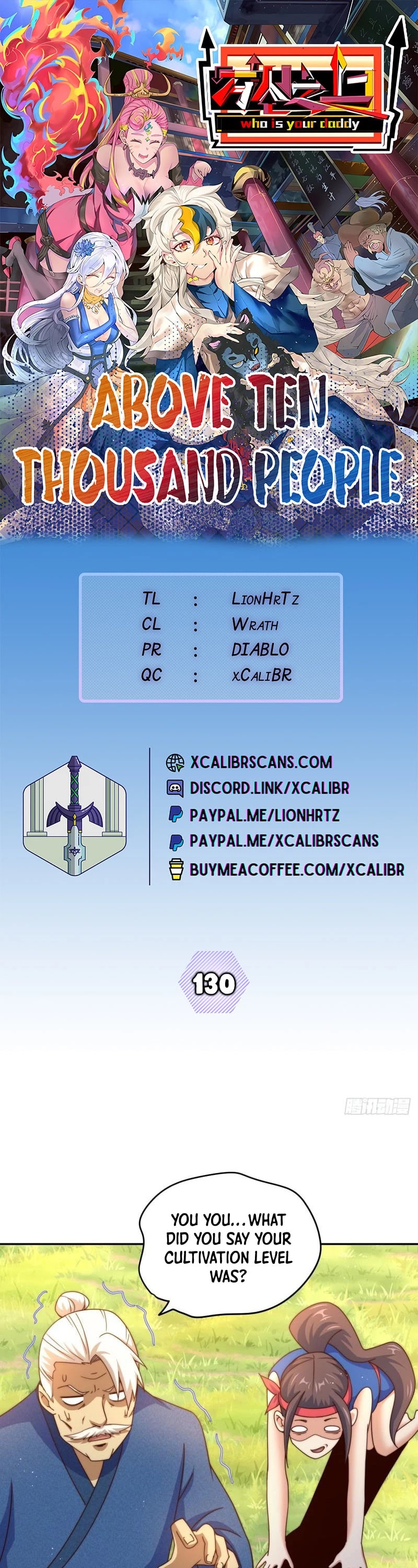 Above Ten Thousand People Chapter 130 page 1 - Chapter 130