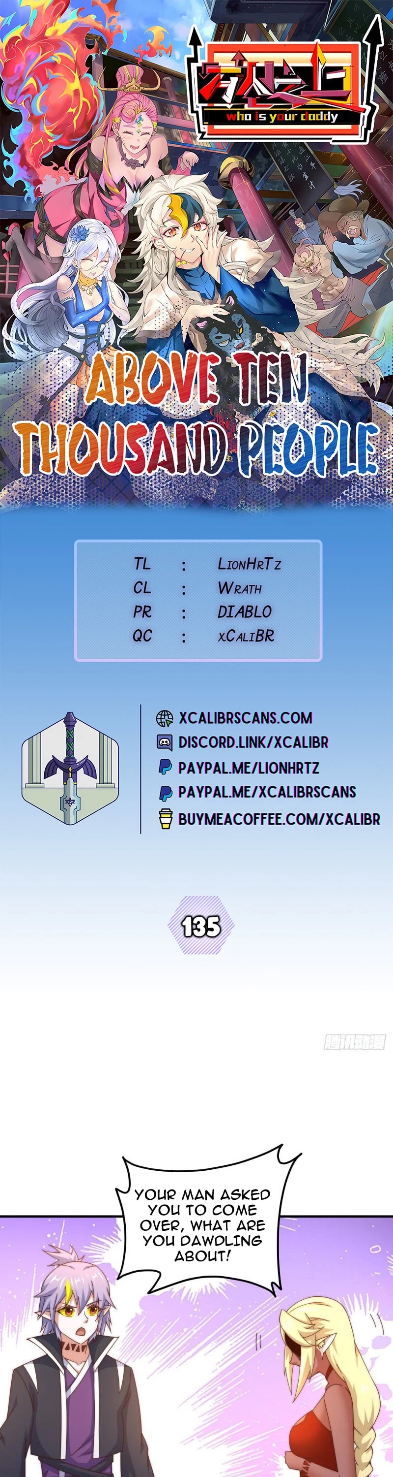 Above Ten Thousand People Chapter 135 page 1 - Chapter 135