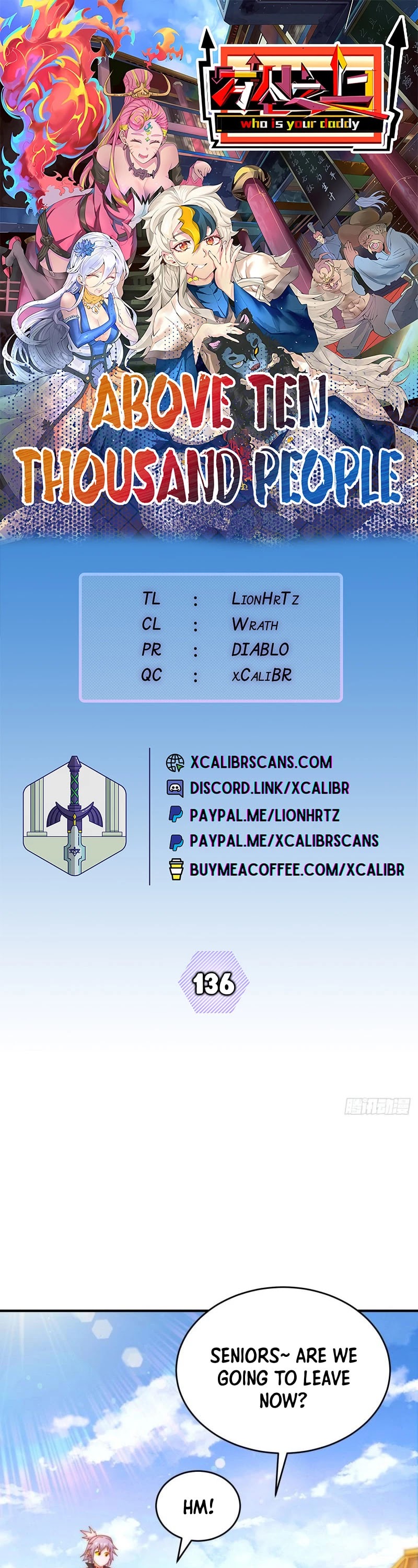 Above Ten Thousand People Chapter 136 page 1 - Chapter 136