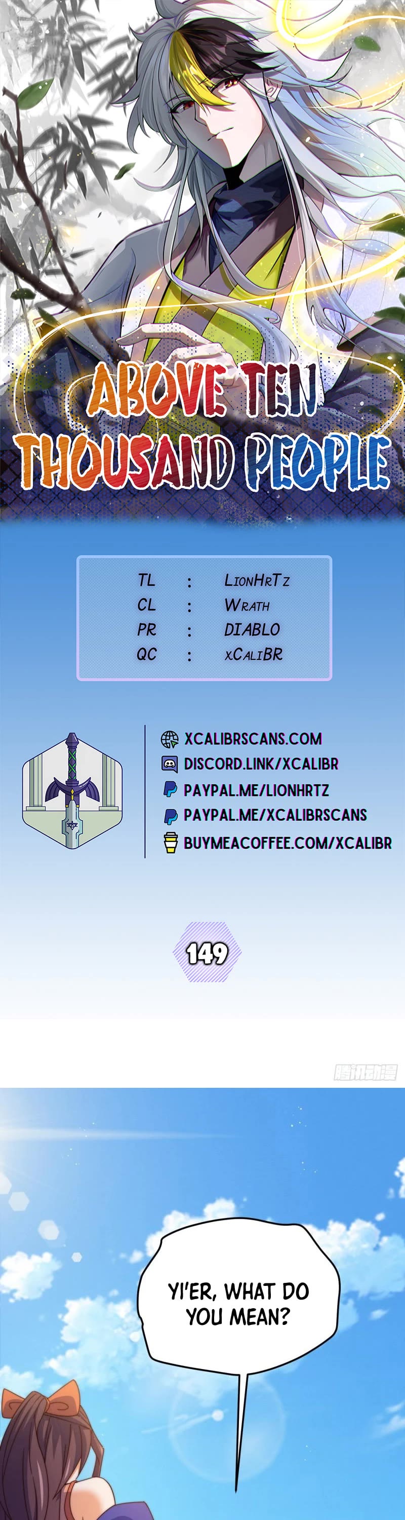 Above Ten Thousand People Chapter 149 page 1 - Chapter 149