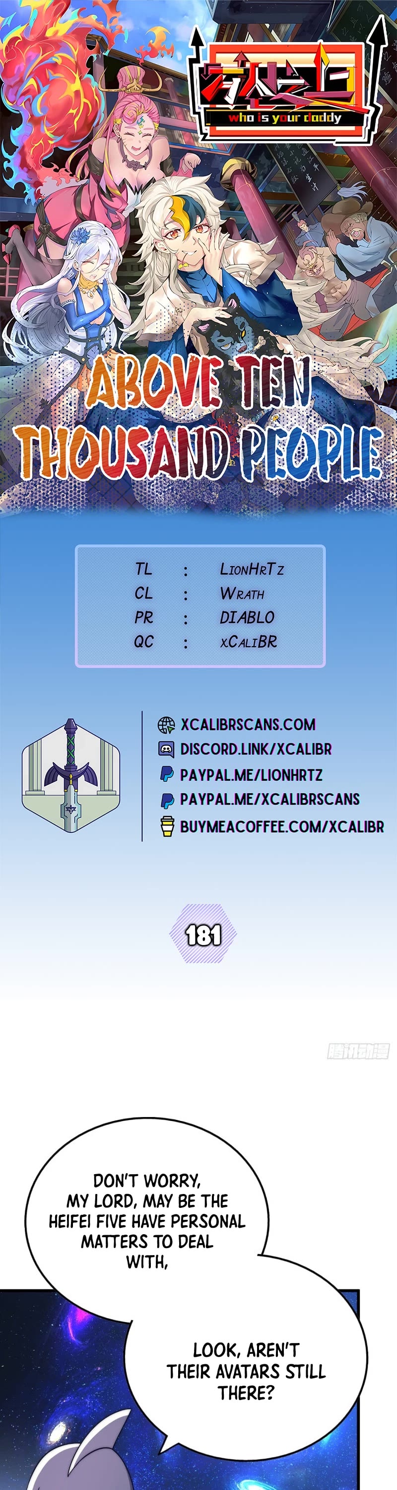 Above Ten Thousand People Chapter 181 page 1 - Chapter 181