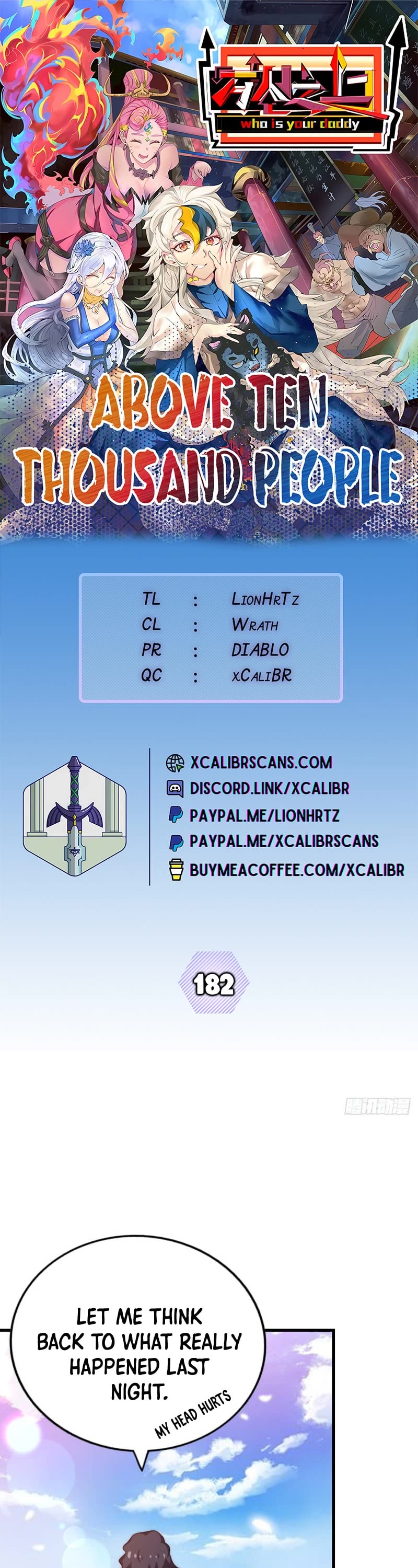 Above Ten Thousand People Chapter 182 page 1 - Chapter 182