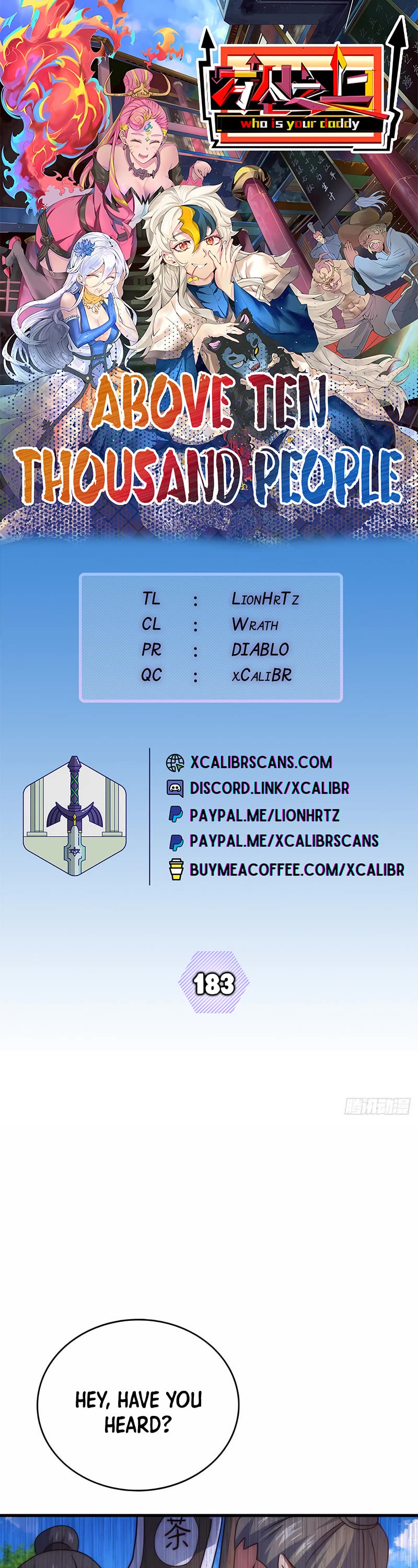 Above Ten Thousand People Chapter 183 page 1 - Chapter 183