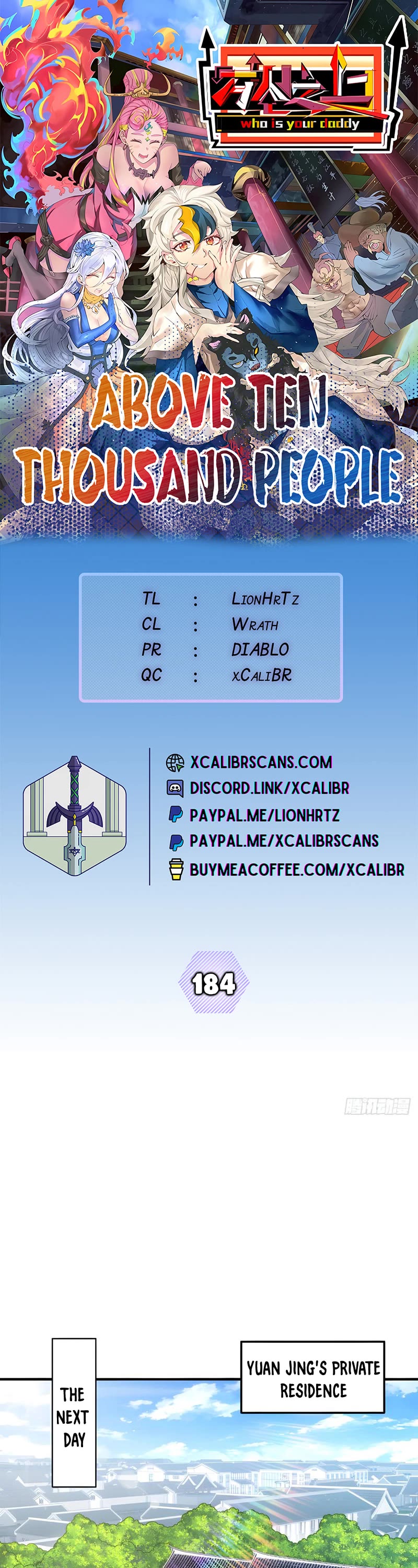 Above Ten Thousand People Chapter 184 page 1 - Chapter 184