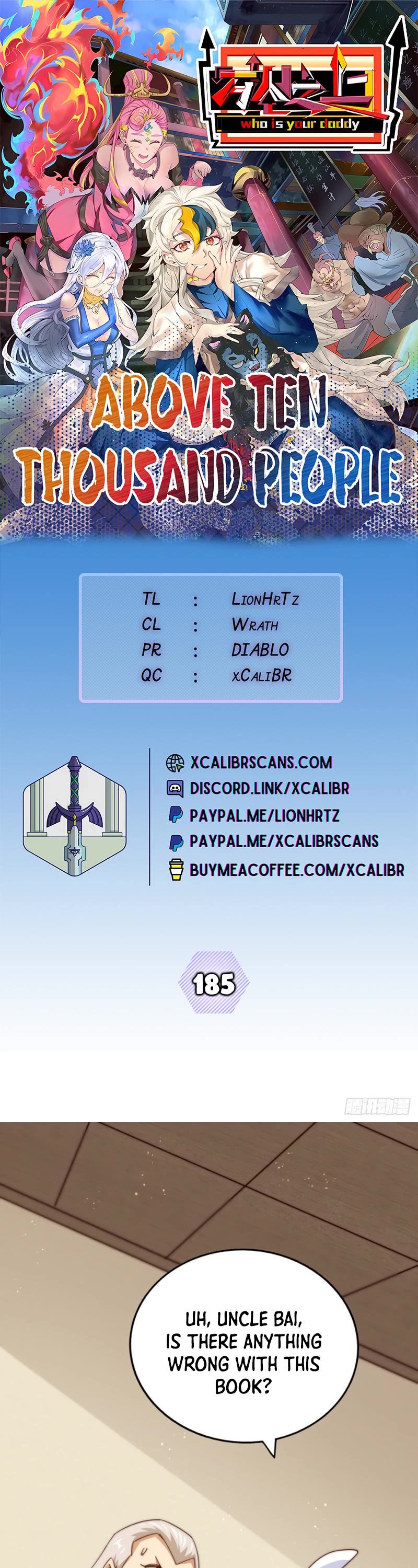 Above Ten Thousand People Chapter 185 page 1 - Chapter 185