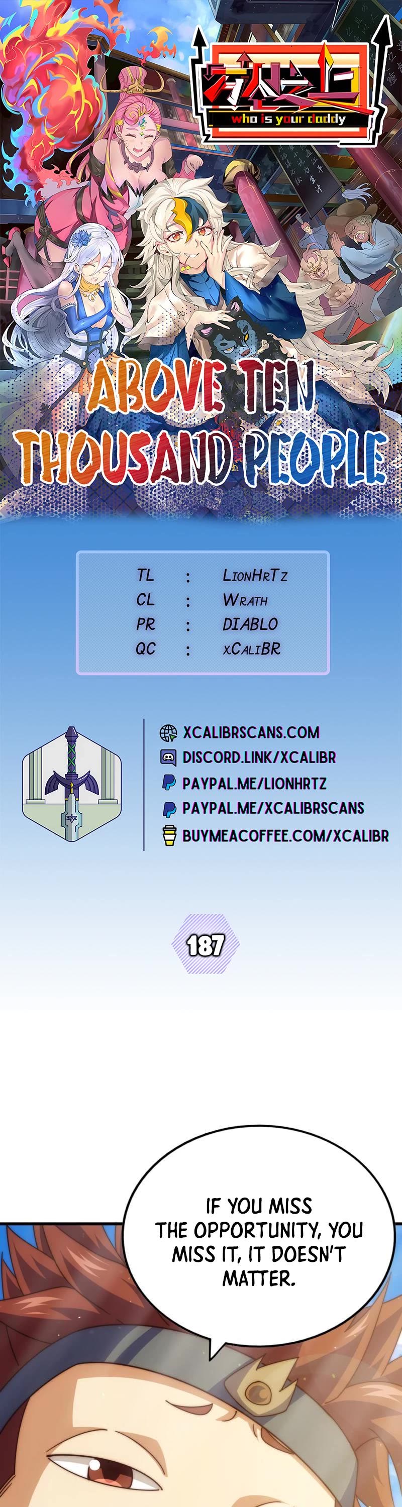 Above Ten Thousand People Chapter 187 page 1 - Chapter 187