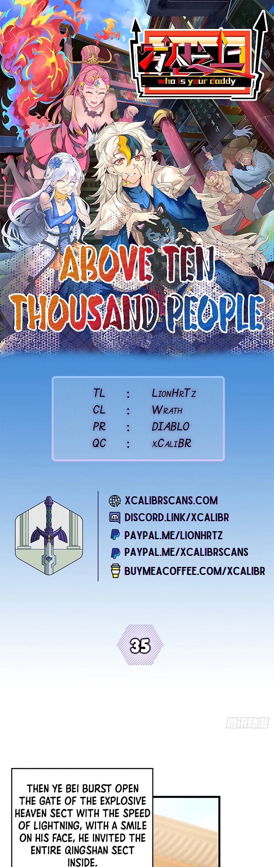 Above Ten Thousand People Chapter 35 page 1 - Chapter 35