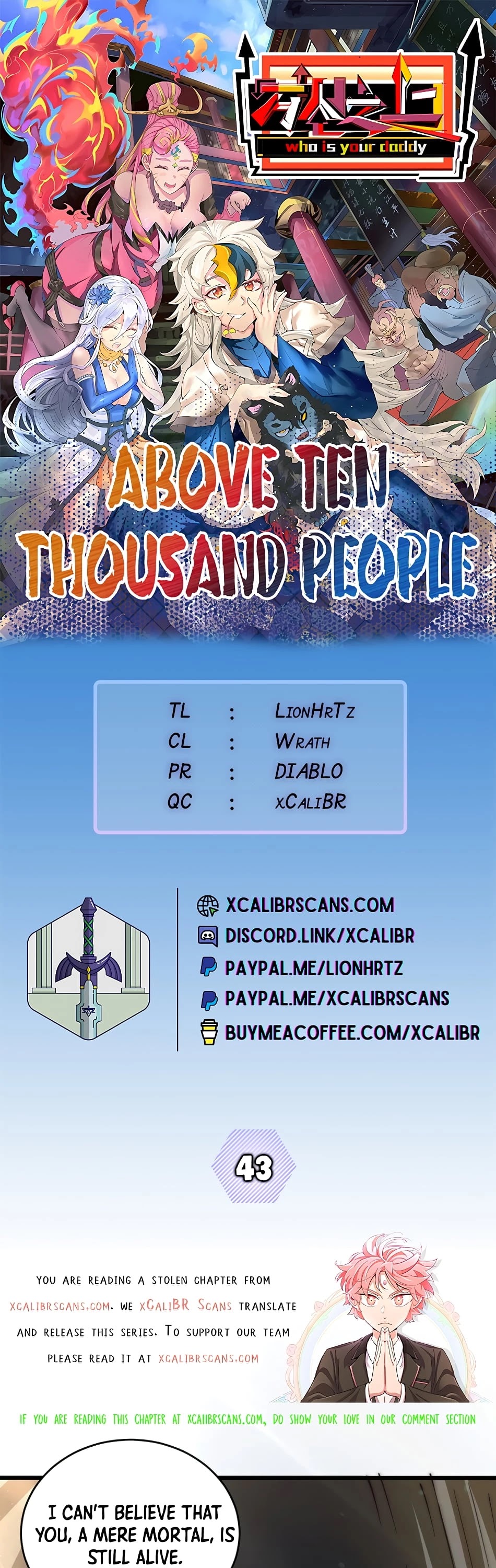 Above Ten Thousand People Chapter 43 page 1 - Chapter 43
