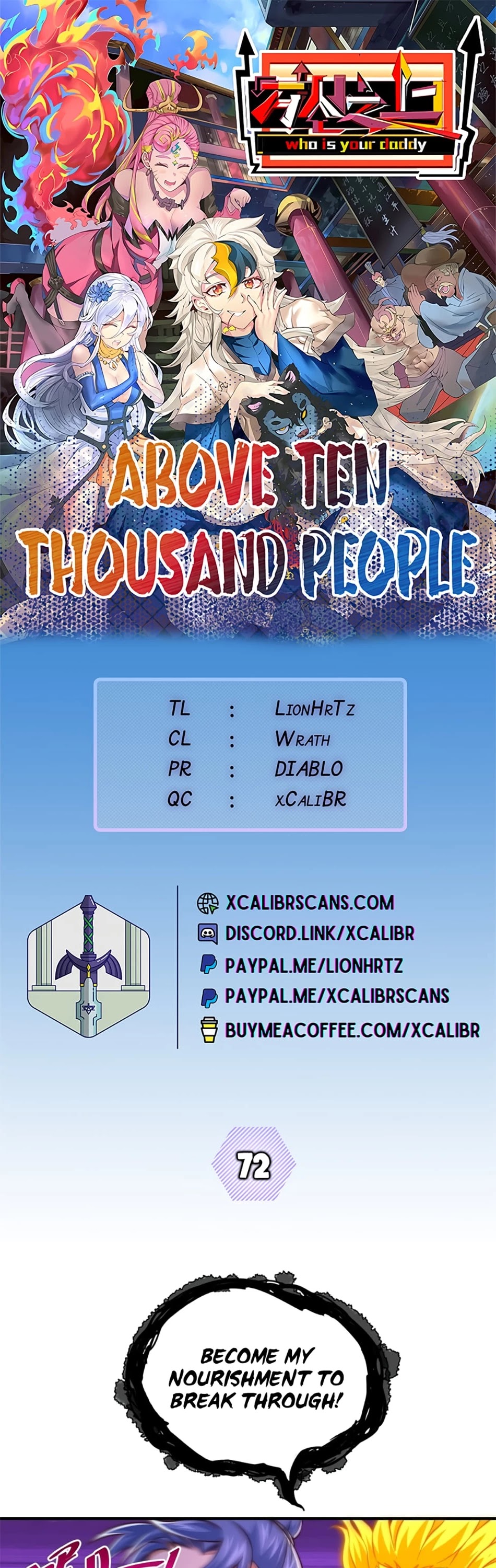 Above Ten Thousand People Chapter 72 page 1 - Chapter 72