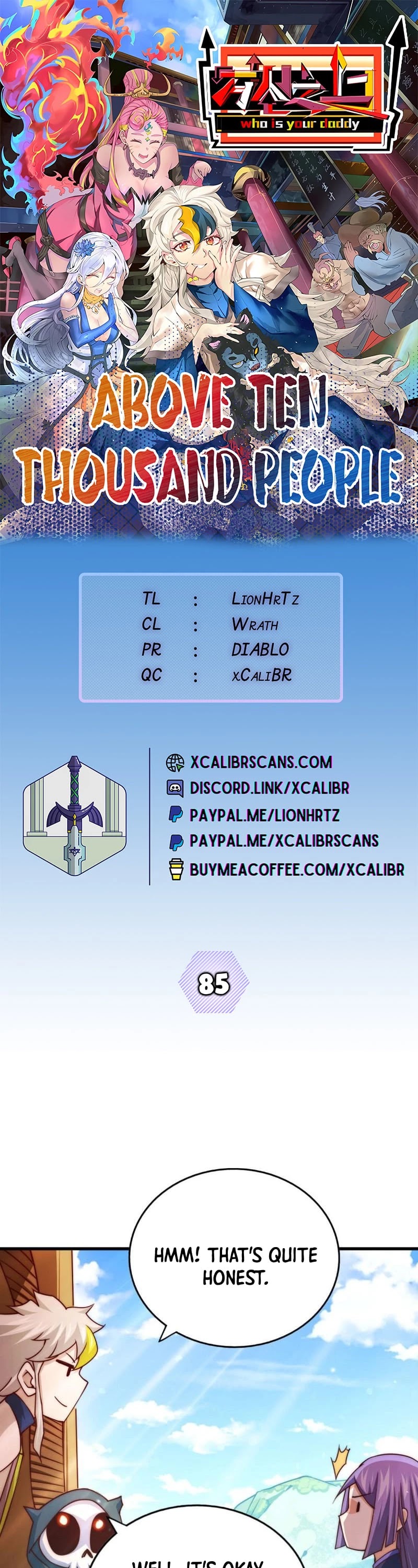Above Ten Thousand People Chapter 85 page 1 - Chapter 85