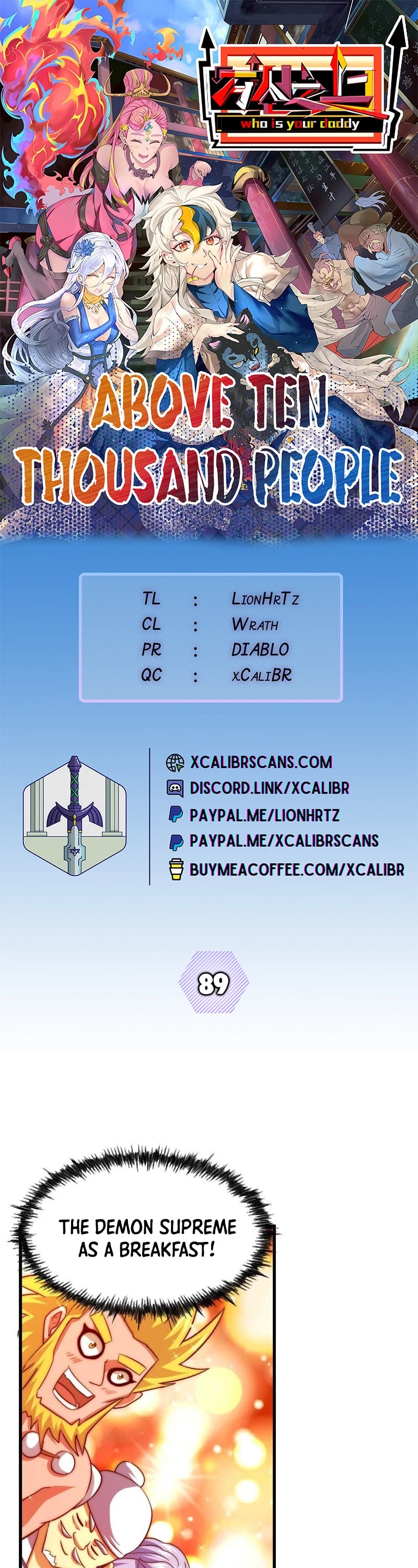 Above Ten Thousand People Chapter 89 page 1 - Chapter 89