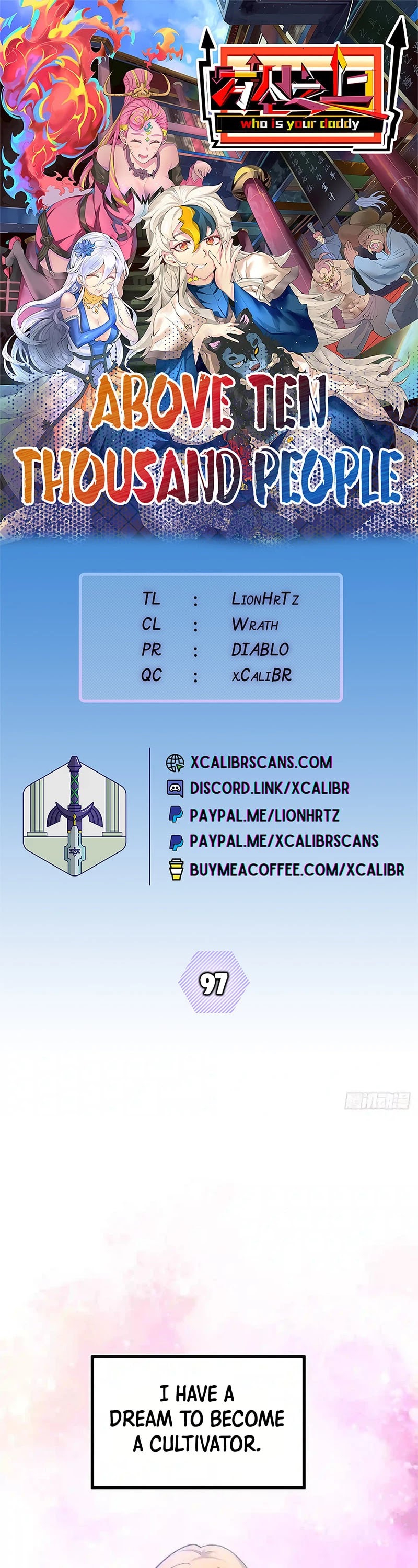 Above Ten Thousand People Chapter 97 page 1 - Chapter 97