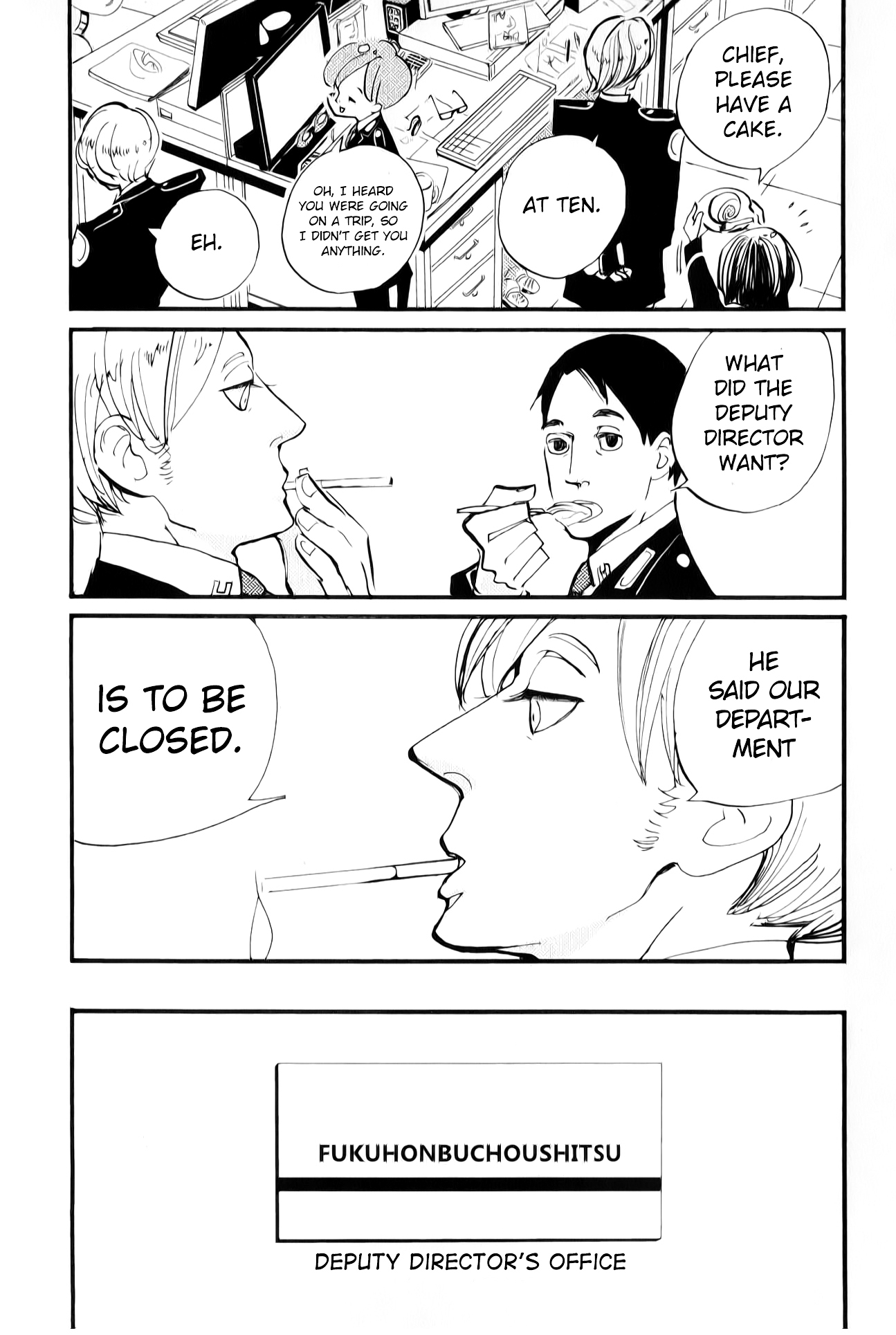 ACCA - 13-ku Kansatsuka Chapter 1 page 14 - Chapter 1 : A Cigarette at Famas