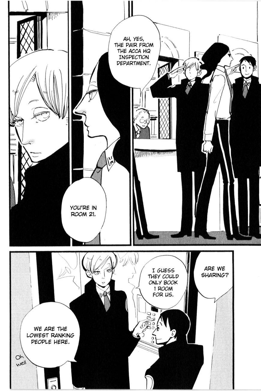 ACCA - 13-ku Kansatsuka Chapter 10 page 5 - Chapter 10 : Looking at Where the Smoke Goes in Dowa