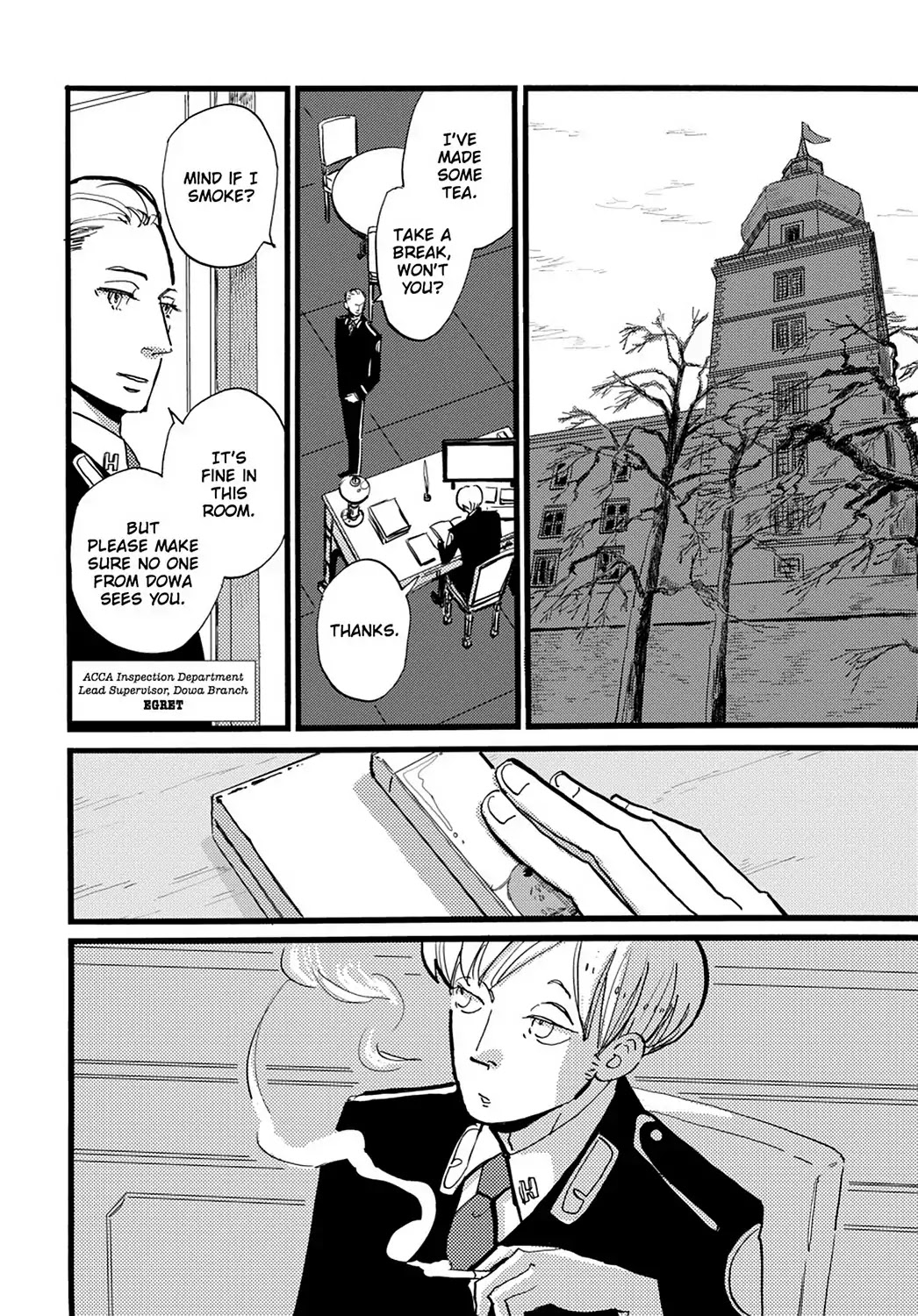 ACCA - 13-ku Kansatsuka Chapter 20 page 11 - Chapter 20: Considering the Coup d'Etat in Dowa