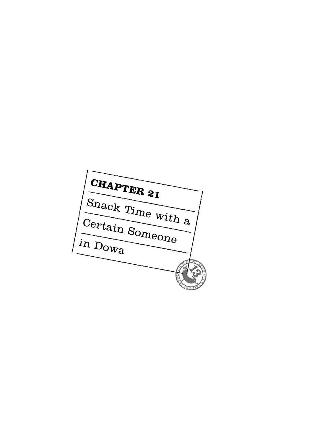 ACCA - 13-ku Kansatsuka Chapter 21 page 1 - Chapter 21: Snack Time with a Certain Someone in Dowa