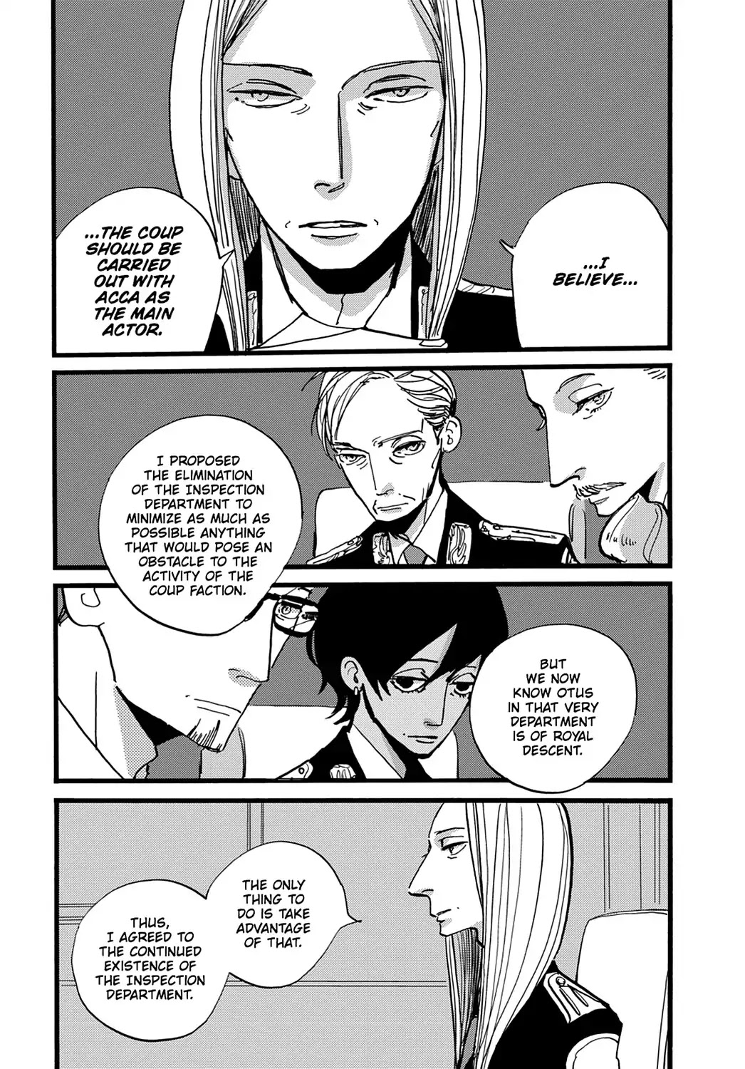 ACCA - 13-ku Kansatsuka Chapter 29 page 12 - Chapter 29: In Yakkara. the Card to Bet on Is ACCA's Future