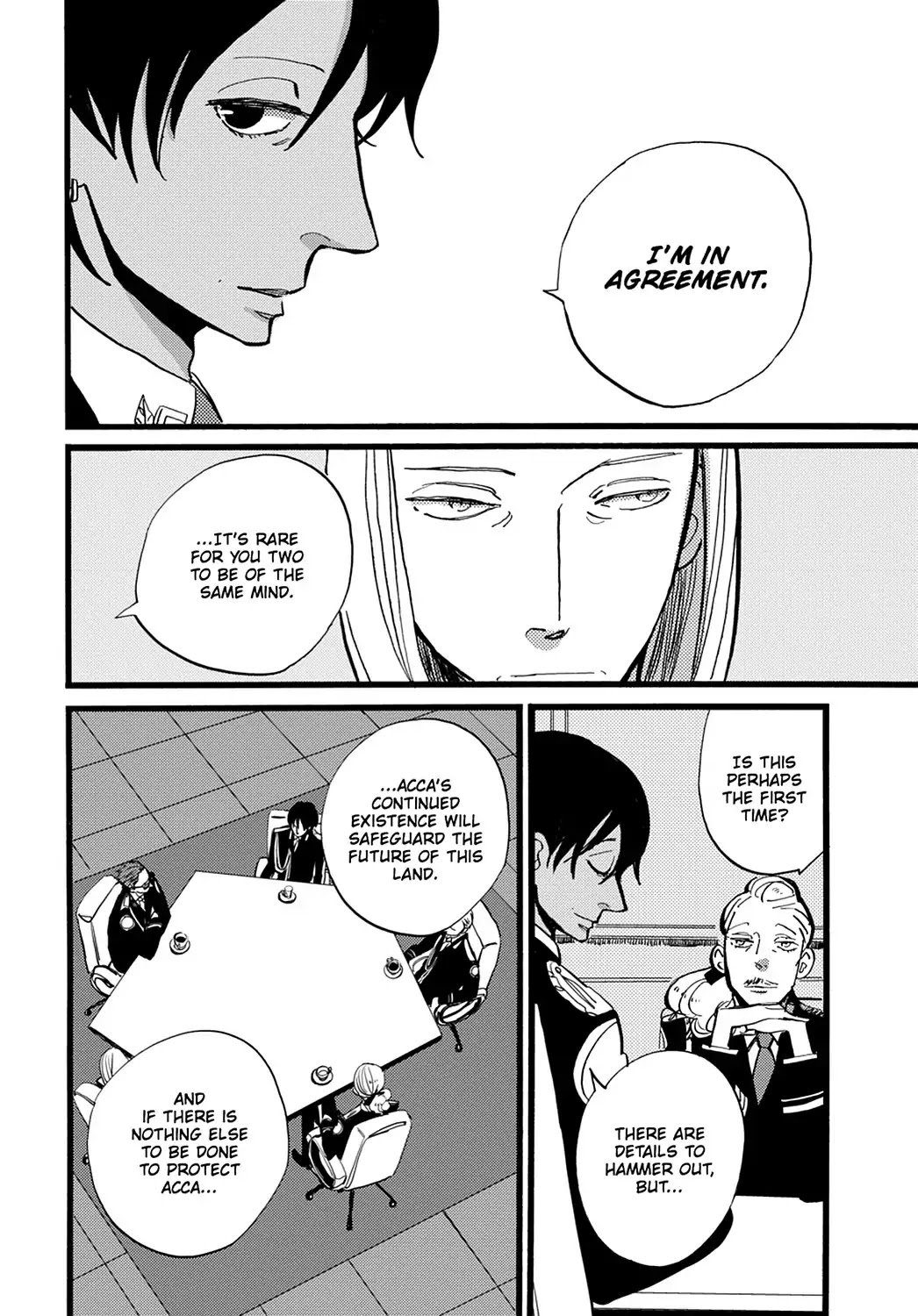 ACCA - 13-ku Kansatsuka Chapter 29 page 18 - Chapter 29: In Yakkara. the Card to Bet on Is ACCA's Future