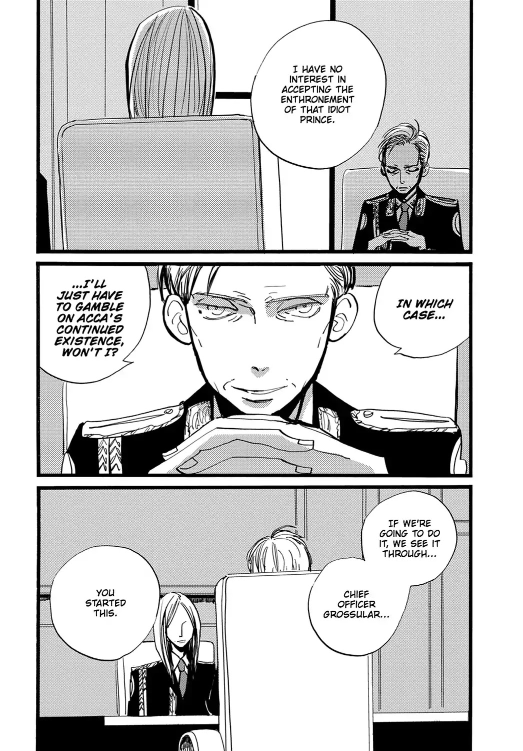 ACCA - 13-ku Kansatsuka Chapter 29 page 20 - Chapter 29: In Yakkara. the Card to Bet on Is ACCA's Future