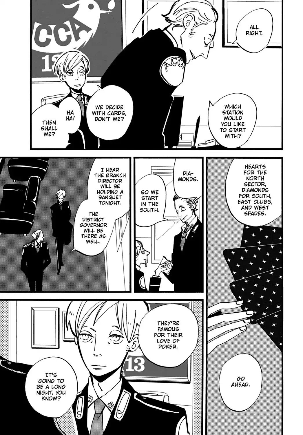 ACCA - 13-ku Kansatsuka Chapter 29 page 3 - Chapter 29: In Yakkara. the Card to Bet on Is ACCA's Future