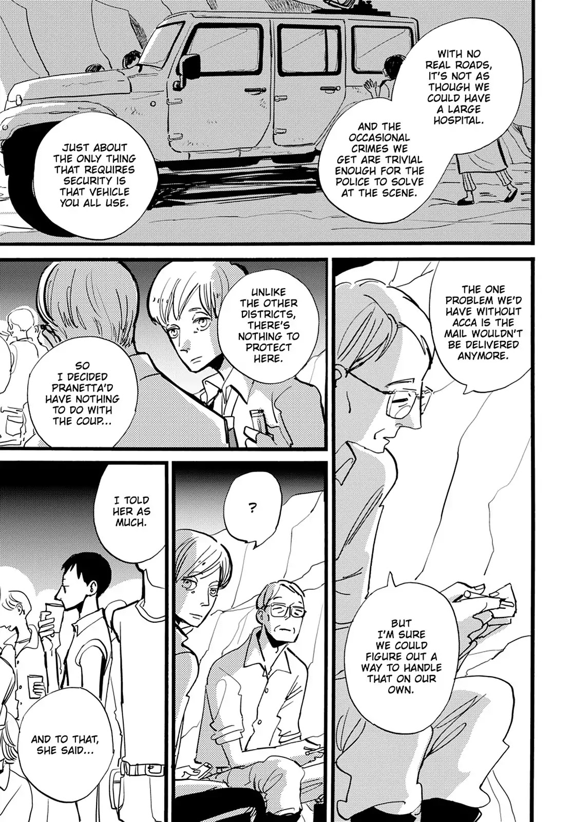 ACCA - 13-ku Kansatsuka Chapter 31 page 28 - Chapter 31: To Look Up at the Sky in Pranetta
