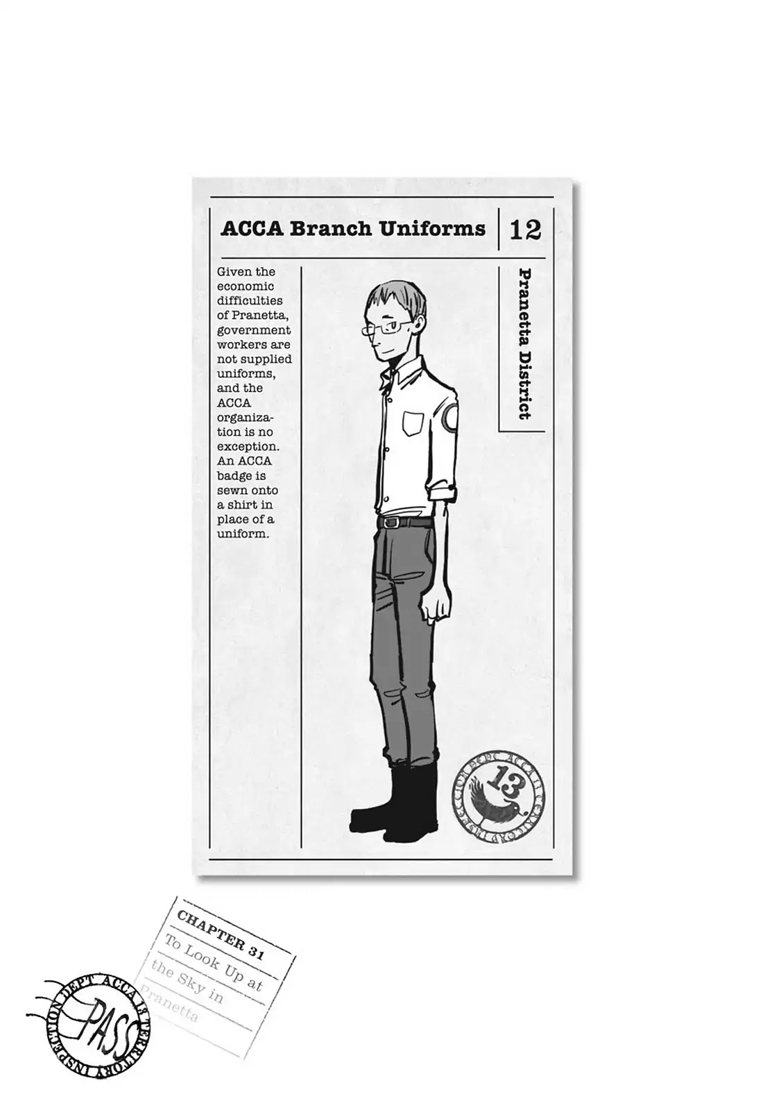 ACCA - 13-ku Kansatsuka Chapter 31 page 34 - Chapter 31: To Look Up at the Sky in Pranetta