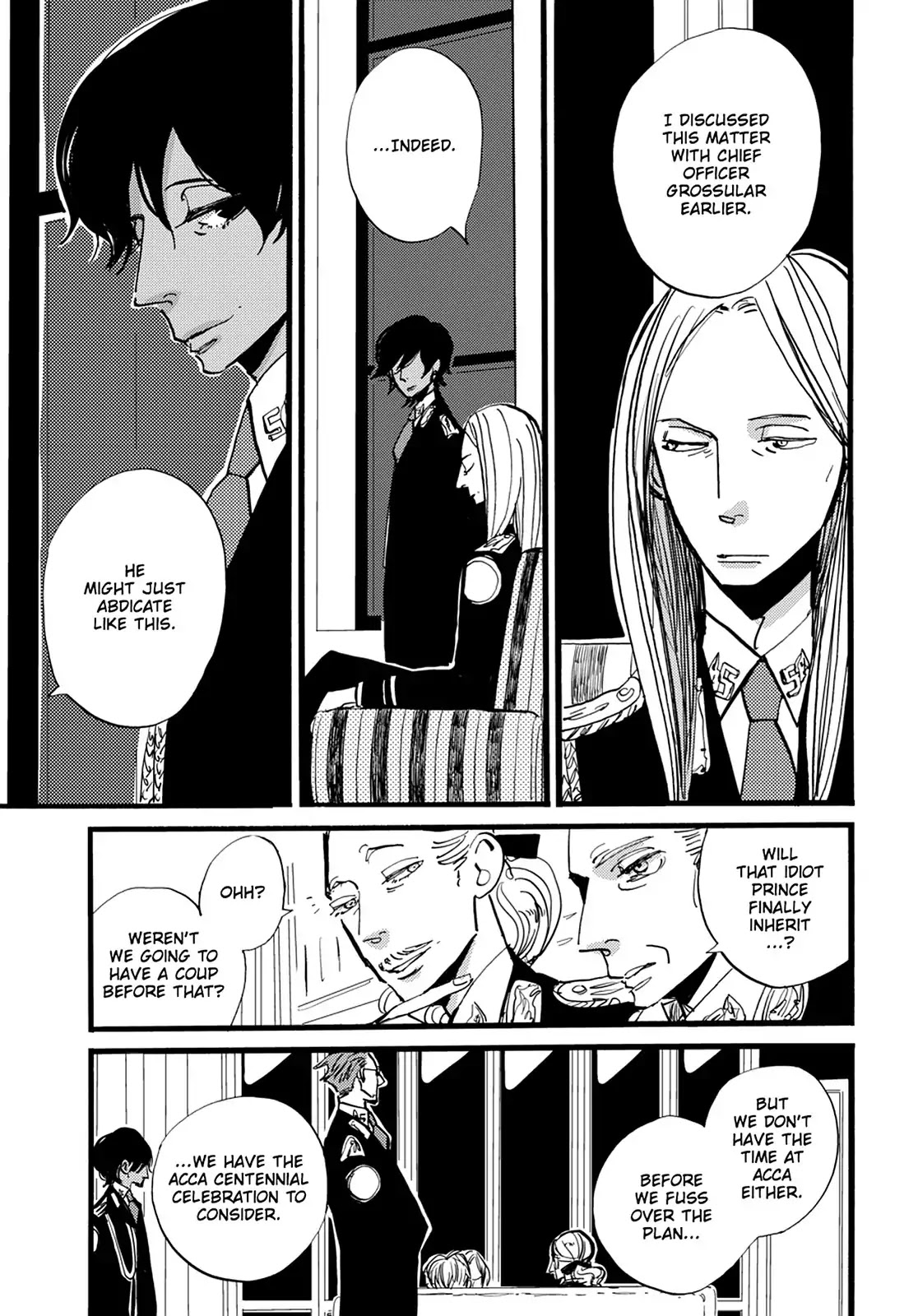 ACCA - 13-ku Kansatsuka Chapter 32 page 20 - Chapter 32: A Night of Hastening Schemes in Badon