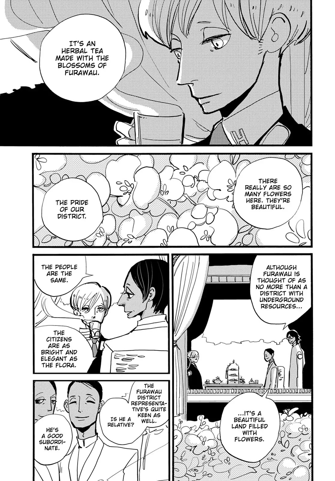 ACCA - 13-ku Kansatsuka Chapter 33 page 4 - Chapter 33: The Overwhelming Scent of Flowers in Furawau