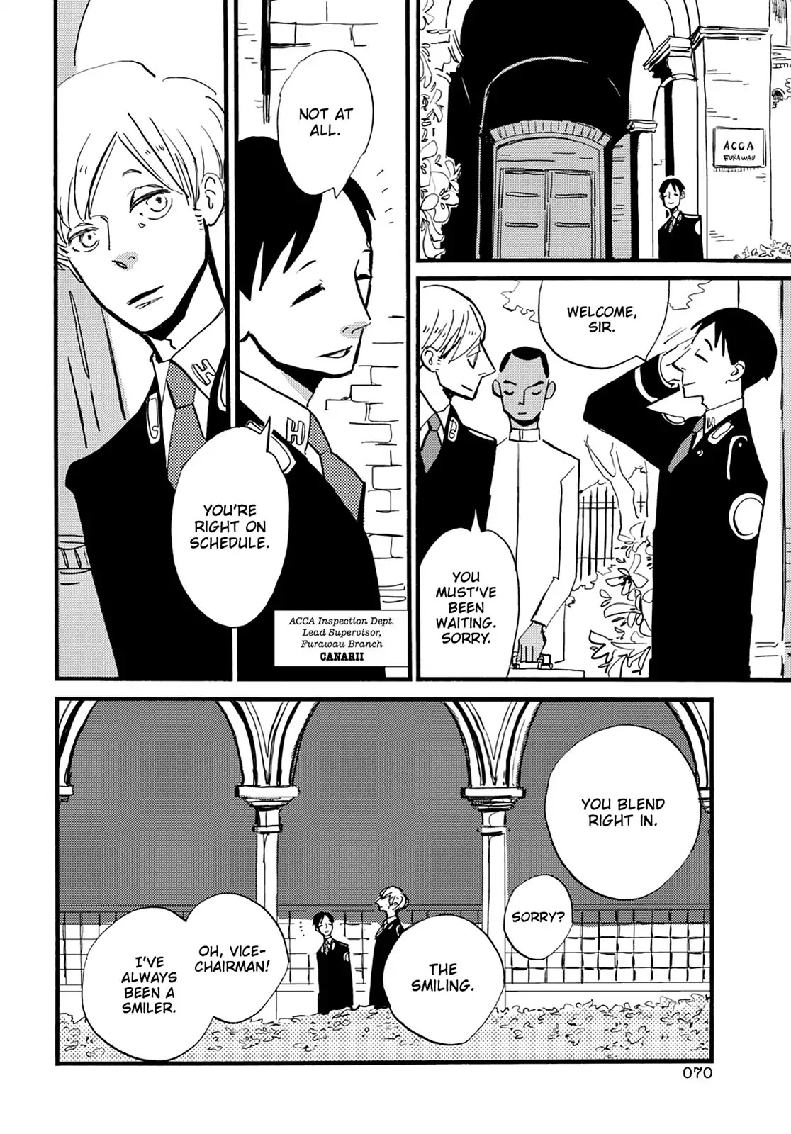 ACCA - 13-ku Kansatsuka Chapter 33 page 7 - Chapter 33: The Overwhelming Scent of Flowers in Furawau