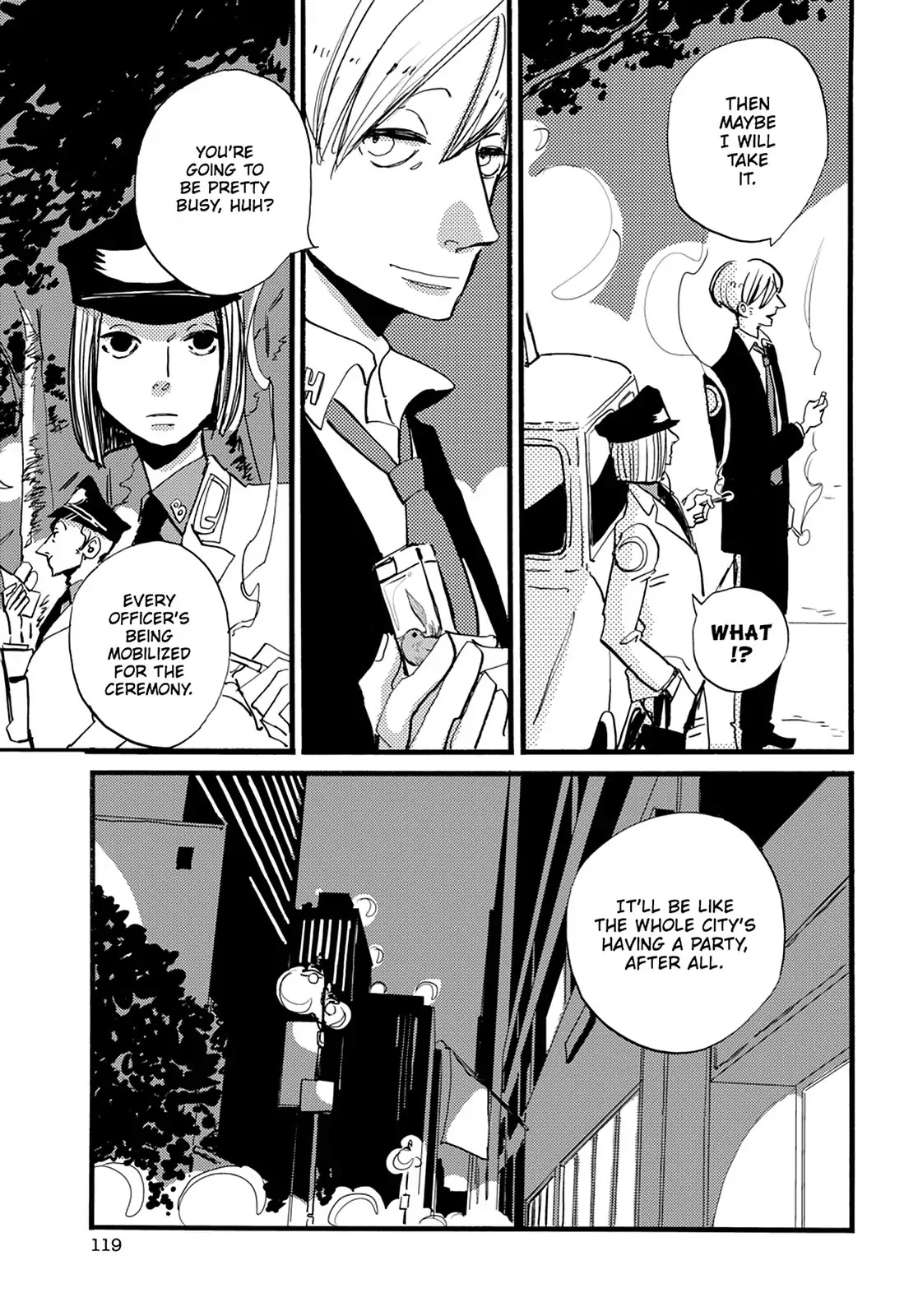 ACCA - 13-ku Kansatsuka Chapter 34 page 18 - Chapter 34: Thirteen Cigarettes Assembled in Badon