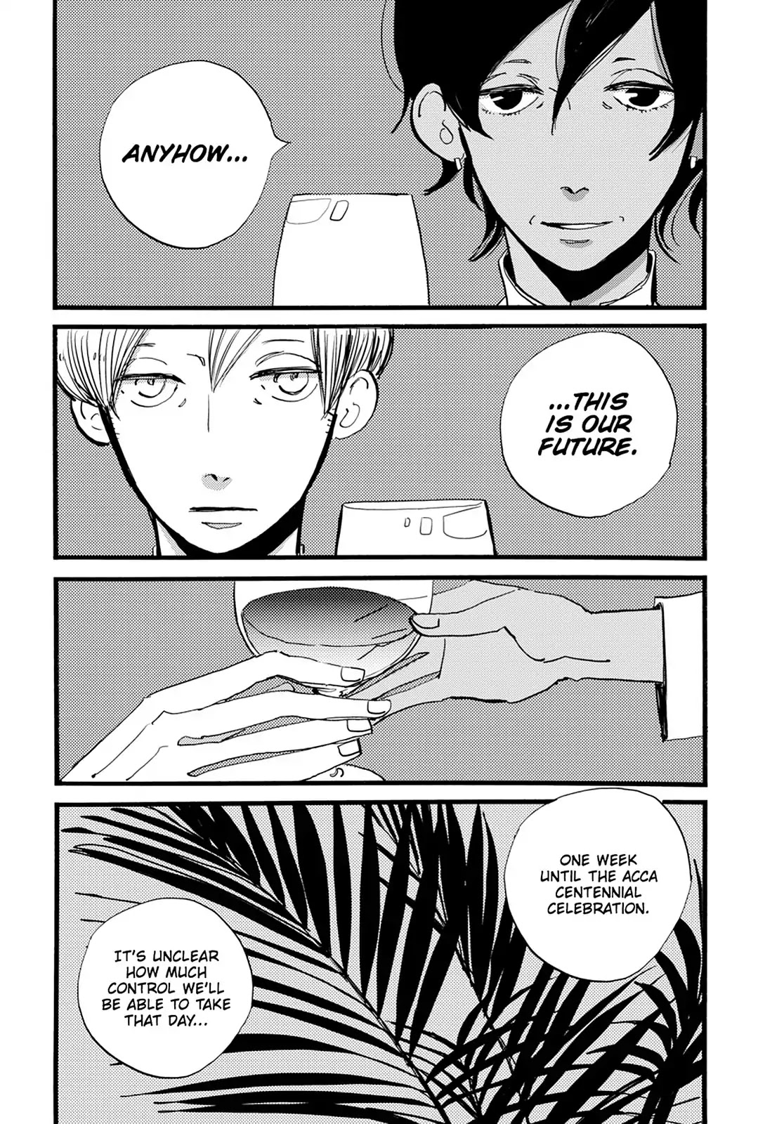 ACCA - 13-ku Kansatsuka Chapter 34 page 7 - Chapter 34: Thirteen Cigarettes Assembled in Badon