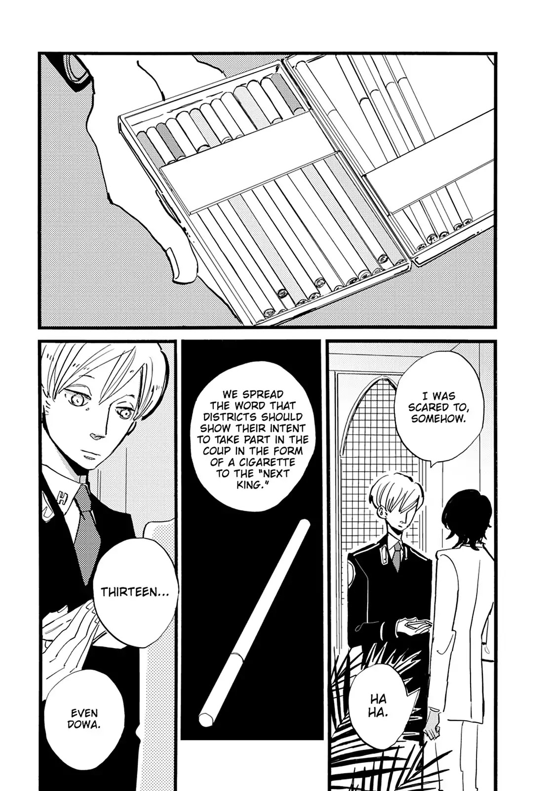 ACCA - 13-ku Kansatsuka Chapter 34 page 9 - Chapter 34: Thirteen Cigarettes Assembled in Badon