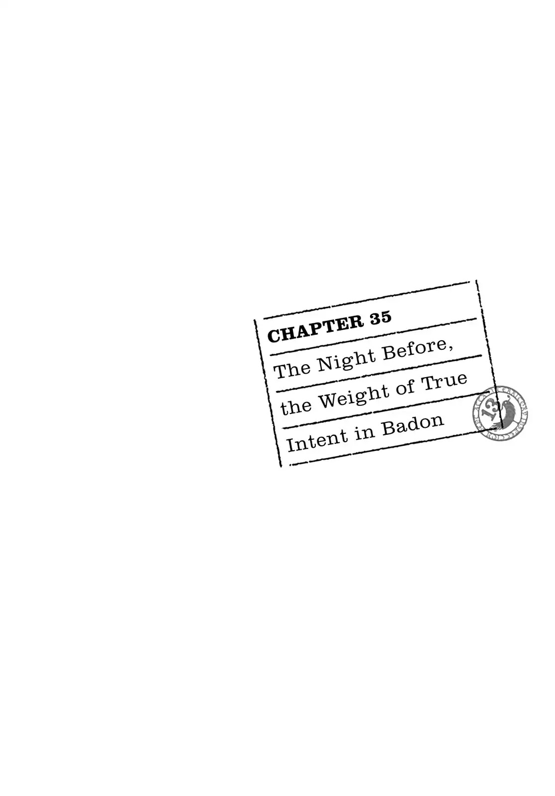 ACCA - 13-ku Kansatsuka Chapter 35 page 1 - Chapter 35: The Night Before, the Weight of True Intent in Badon