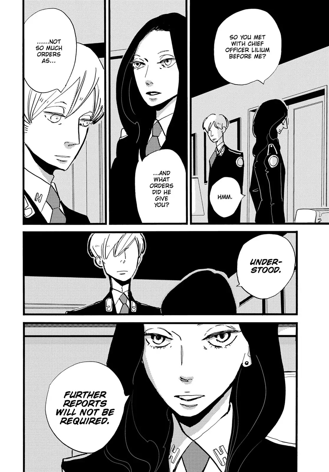 ACCA - 13-ku Kansatsuka Chapter 35 page 15 - Chapter 35: The Night Before, the Weight of True Intent in Badon