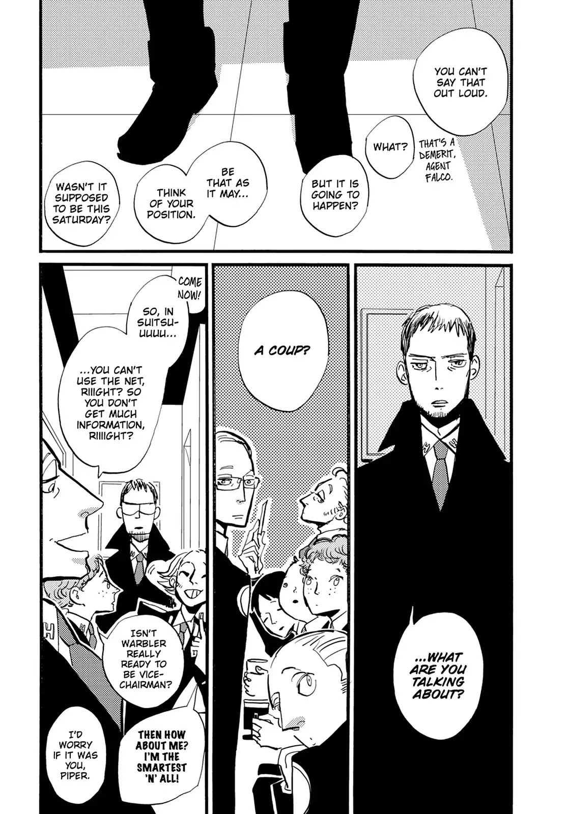 ACCA - 13-ku Kansatsuka Chapter 35 page 7 - Chapter 35: The Night Before, the Weight of True Intent in Badon