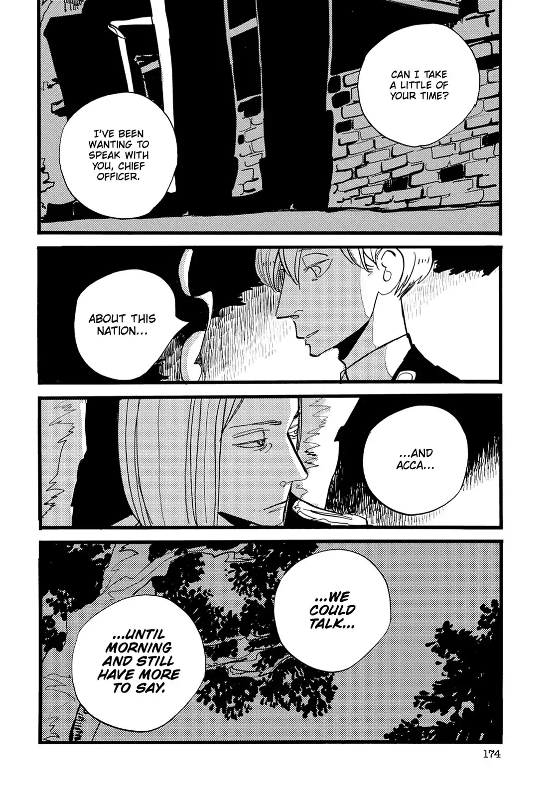 ACCA - 13-ku Kansatsuka Chapter 36 page 17 - Chapter 36: At the Zero Hour, "For the Sake of the Nation" in Badon
